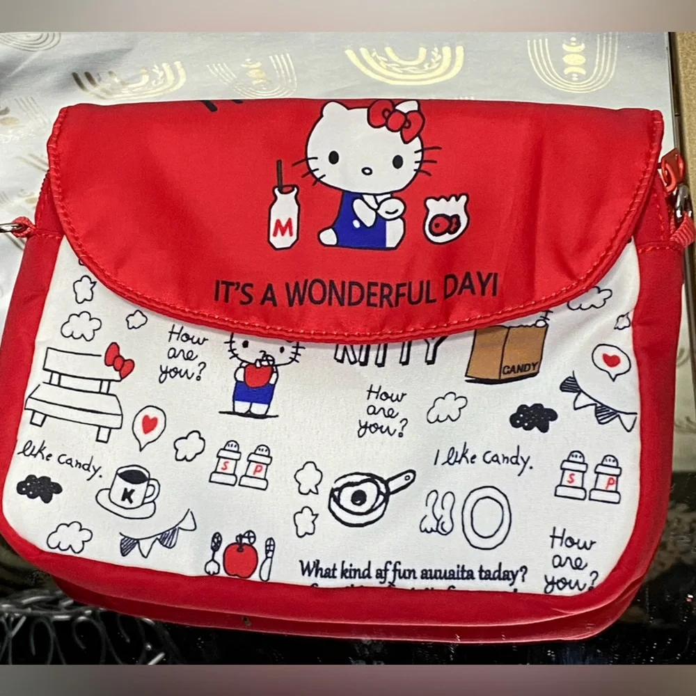Hello Kitty Red and White Kids Bag